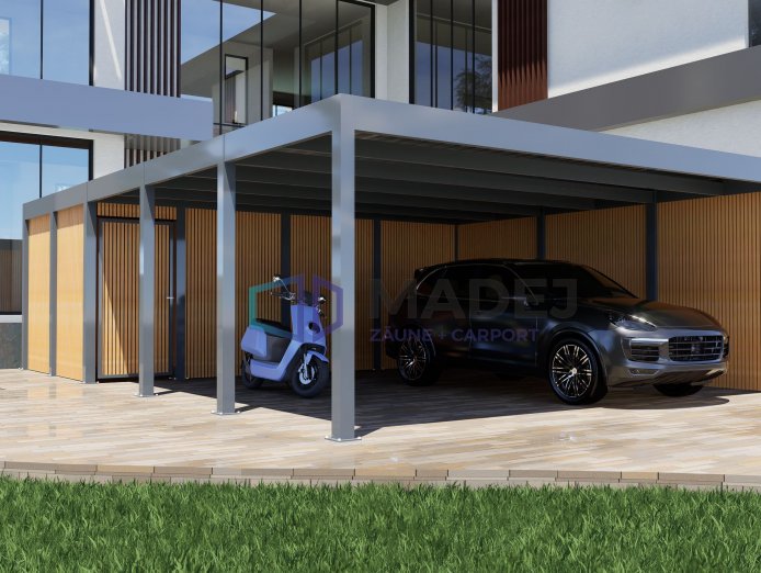 Carport  mit Abstellraum 6m x 9m